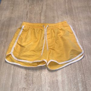 Forever 21 Yellow Swim Short